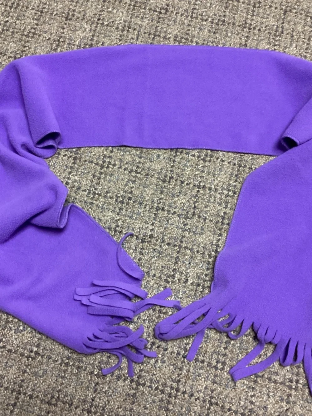 Girls Purple Grape Colored Fleece Scarf